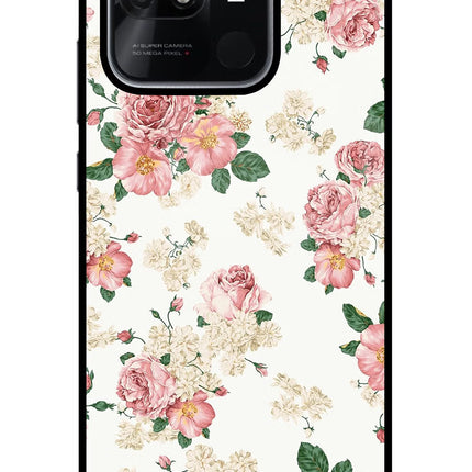 Flowers Redmi 10/10 Power Glass Case
