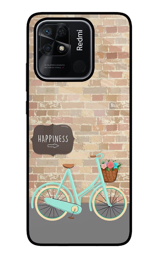 Happiness Artwork Redmi 10/10 Power Glass Case Back Cover by Casekaro