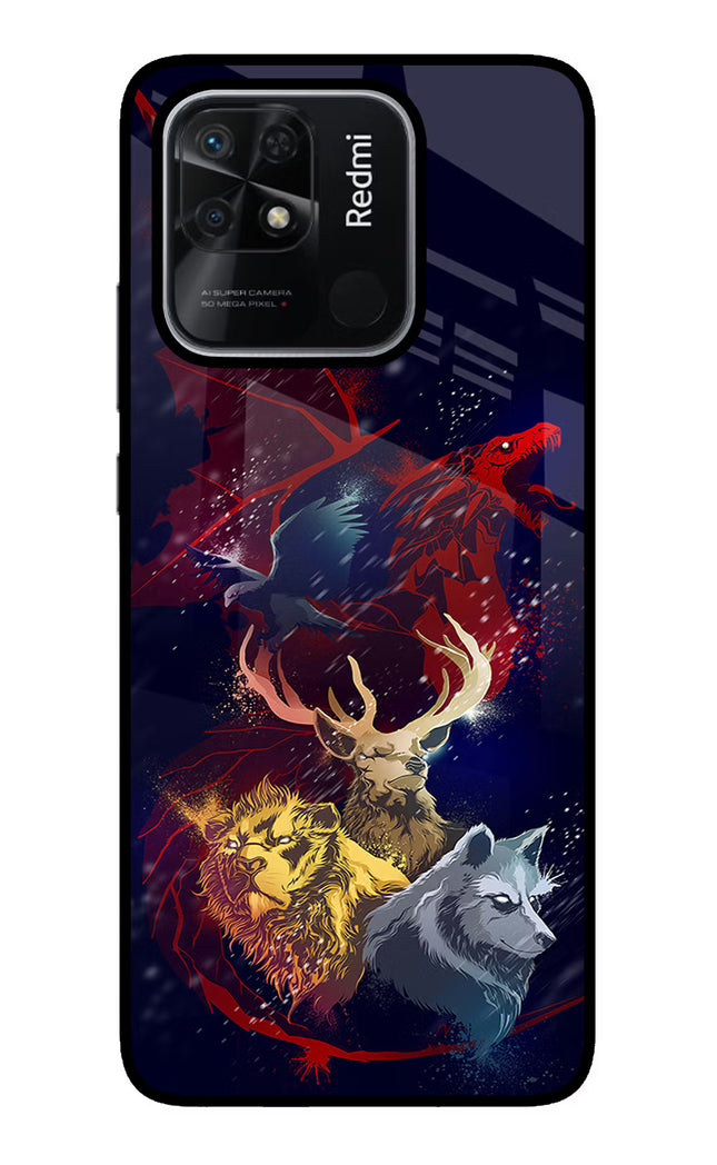 Game Of Thrones Redmi 10/10 Power Glass Case Back Cover by Casekaro