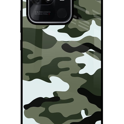 Camouflage Redmi 10/10 Power Glass Case