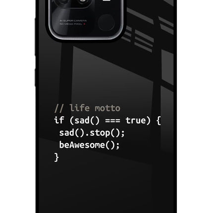 Life Motto Code Redmi 10/10 Power Glass Case