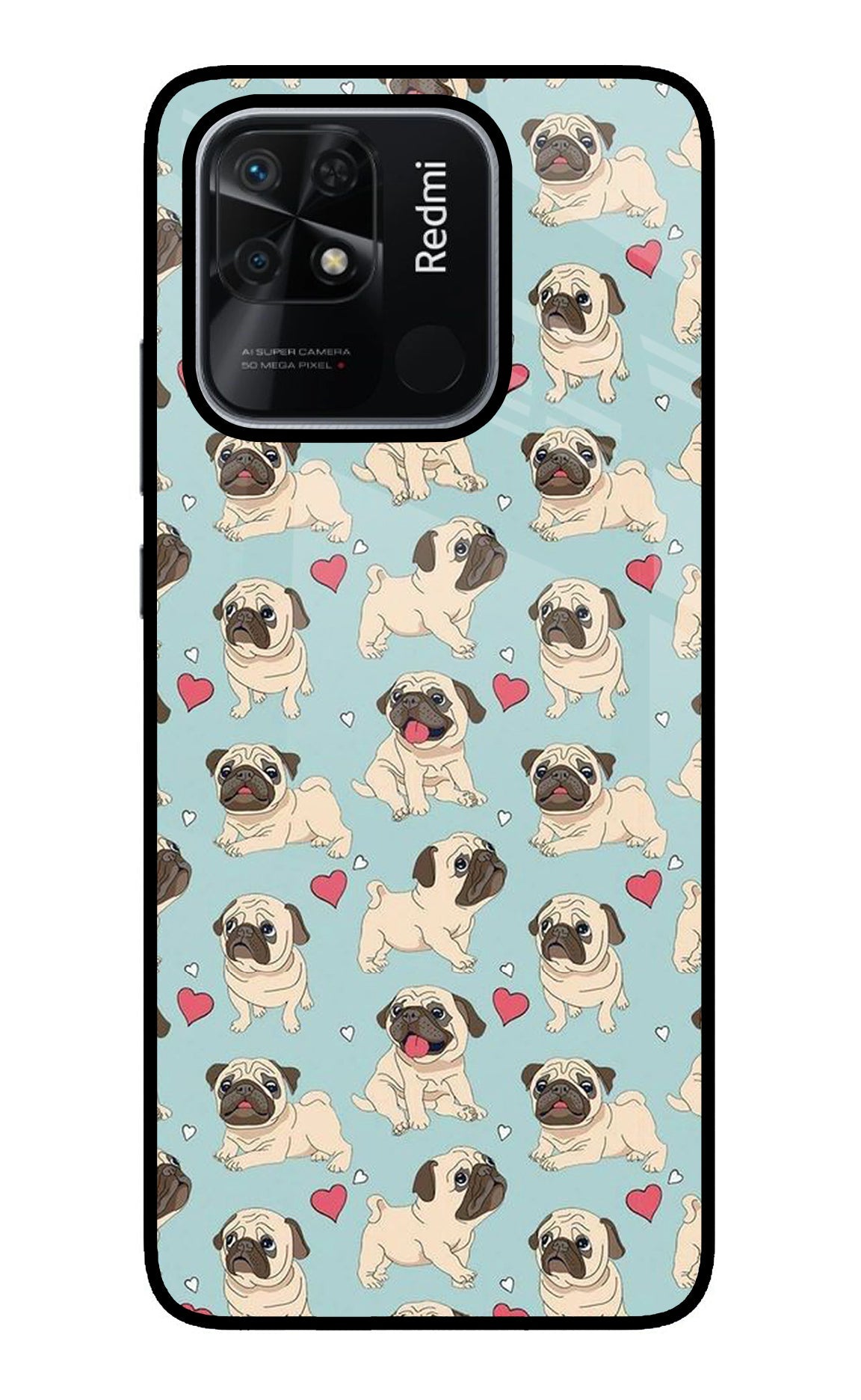 Pug Dog Redmi 10/10 Power Back Cover