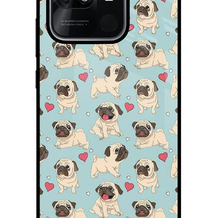 Pug Dog Redmi 10/10 Power Glass Case