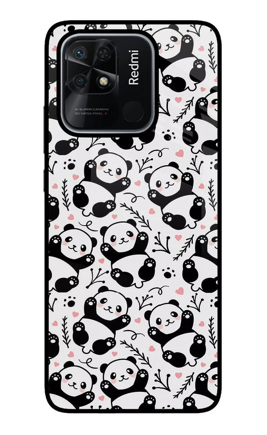 Cute Panda Redmi 10/10 Power Glass Case