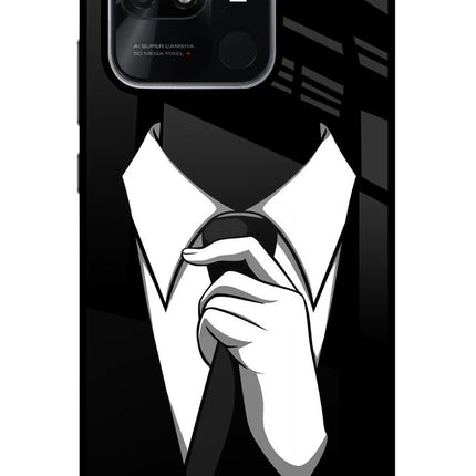 Black Tie Redmi 10/10 Power Glass Case