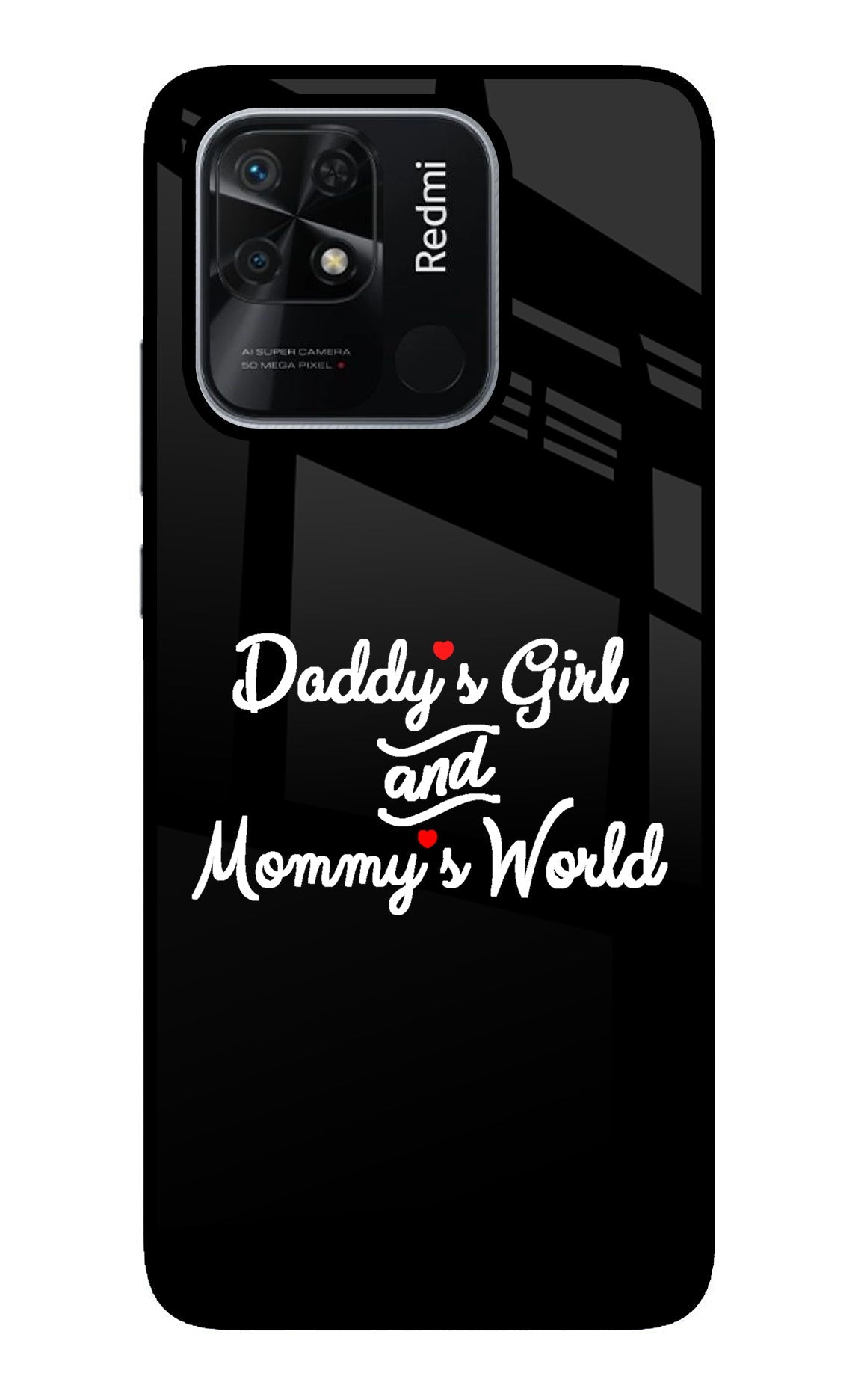 Daddy's Girl and Mommy's World Redmi 10/10 Power Glass Case