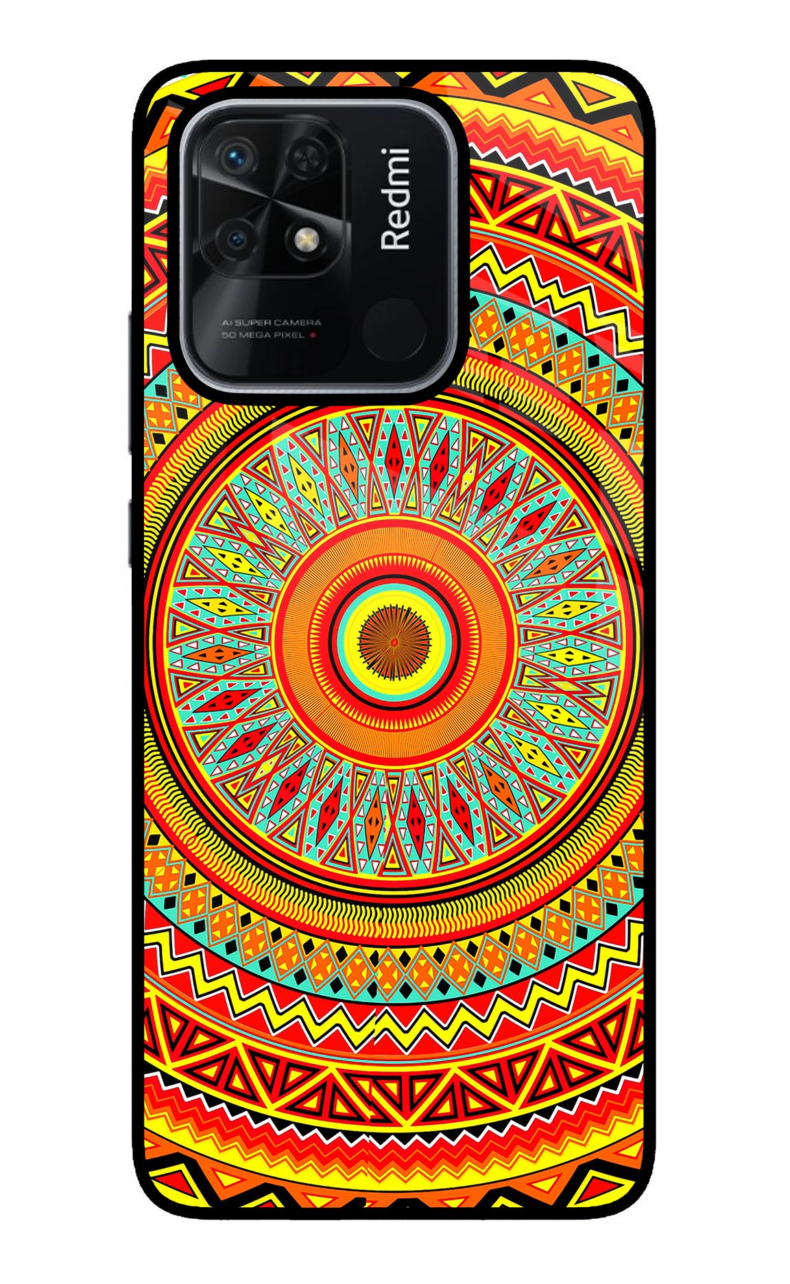 Mandala Pattern Redmi 10/10 Power Back Cover