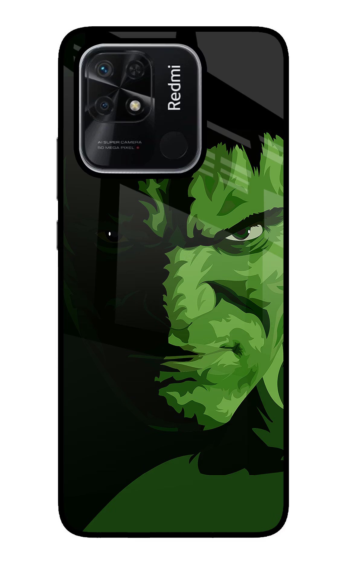 HULK Redmi 10/10 Power Glass Case Back Cover by Casekaro