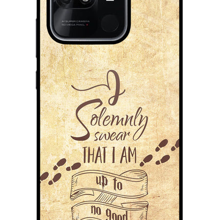 I Solemnly swear that i up to no good Redmi 10/10 Power Glass Case