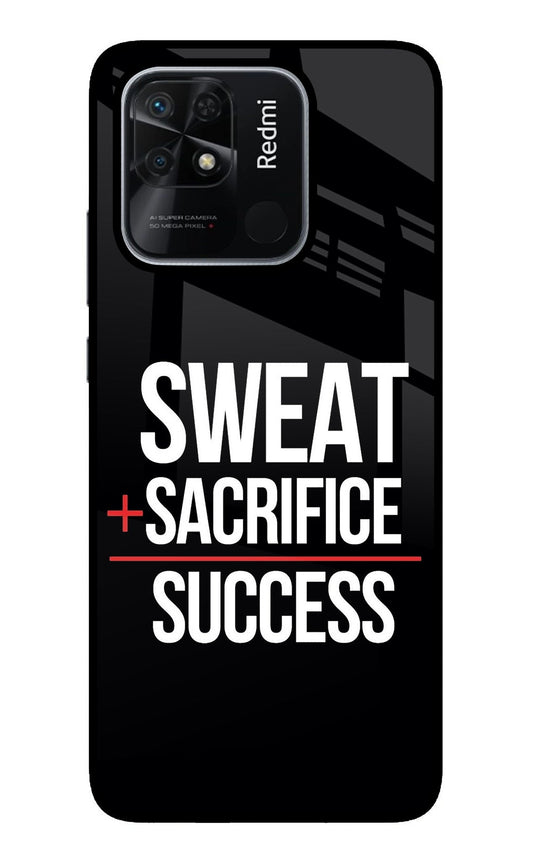 Sweat Sacrifice Success Redmi 10/10 Power Glass Case