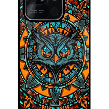 Angry Owl Art Redmi 10/10 Power Glass Case