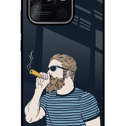 Smoking Redmi 10/10 Power Glass Case