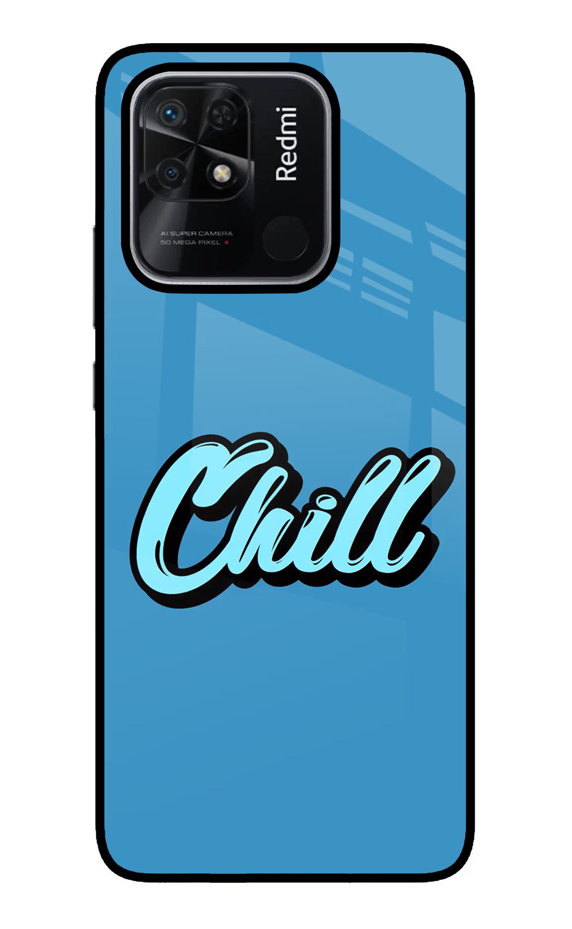 Chill Redmi 10/10 Power Glass Case Back Cover by Casekaro