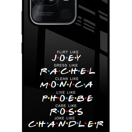 FRIENDS Character Redmi 10/10 Power Glass Case