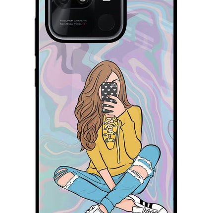 Selfie Girl Redmi 10/10 Power Glass Case