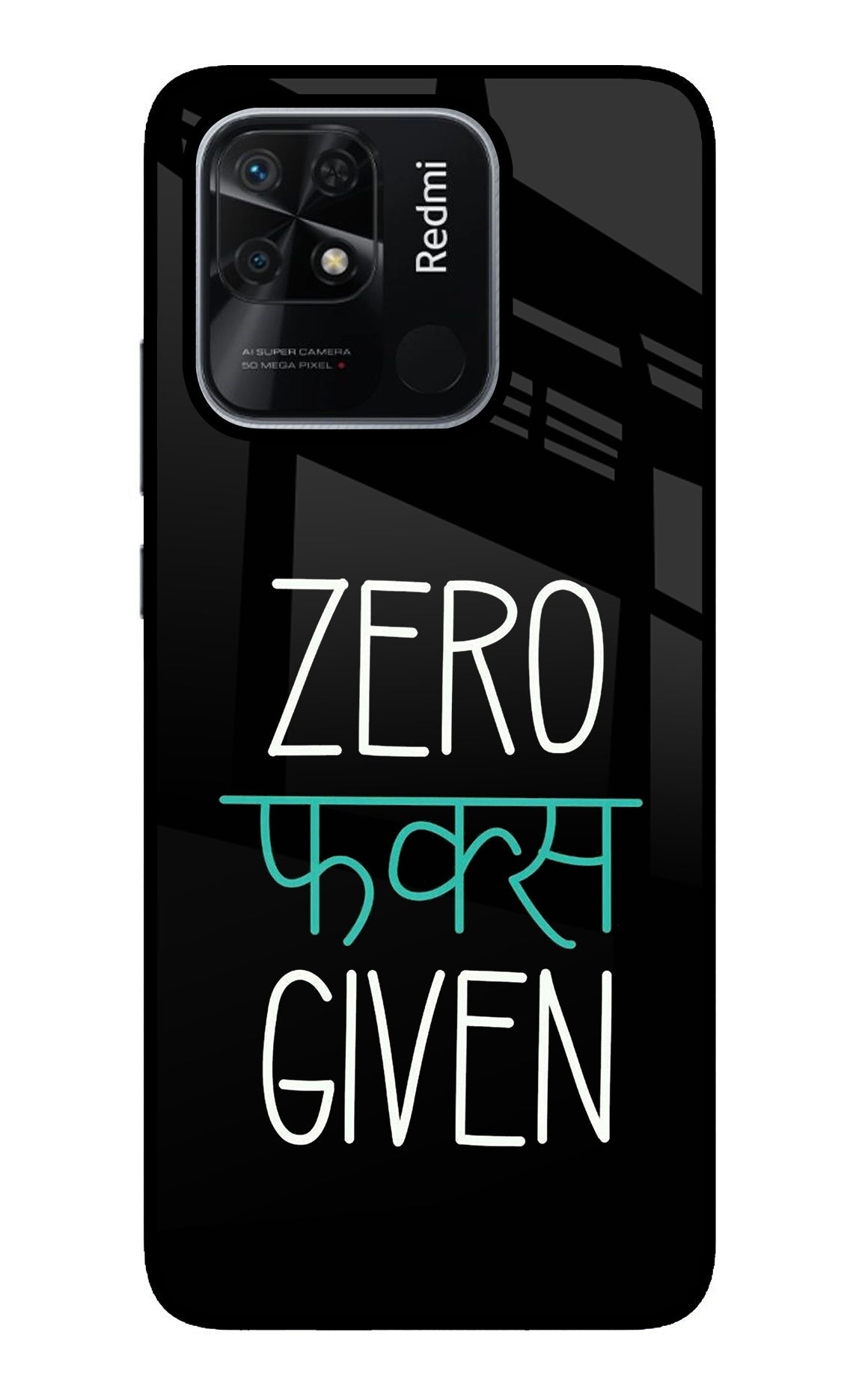 Zero Fucks Given Redmi 10/10 Power Glass Case