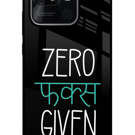 Zero Fucks Given Redmi 10/10 Power Glass Case