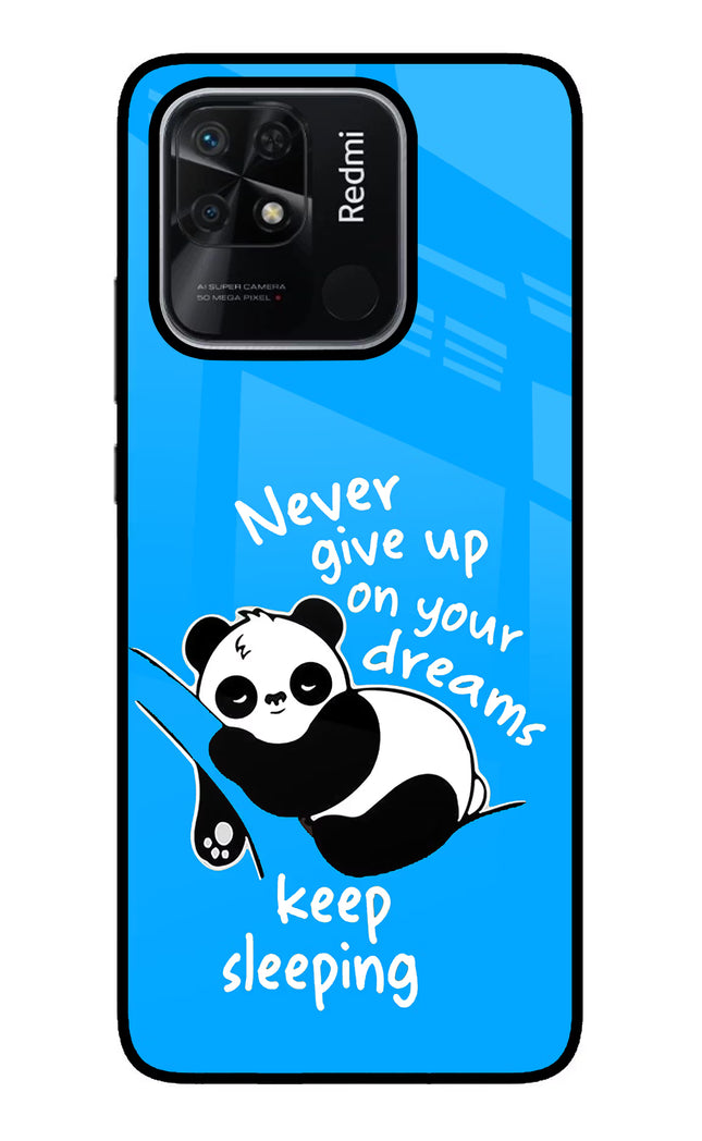Keep Sleeping Redmi 10/10 Power Glass Case Back Cover by Casekaro