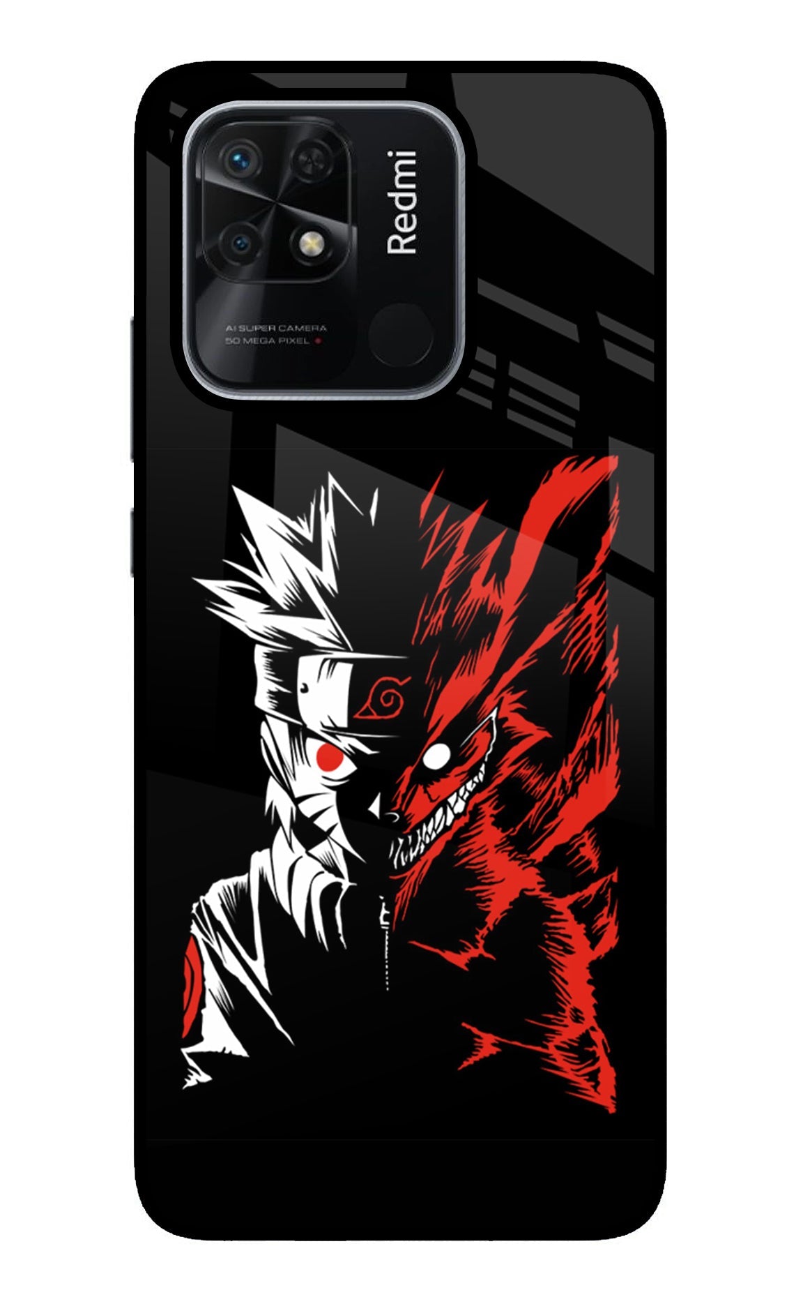 Naruto Two Face Redmi 10/10 Power Glass Case