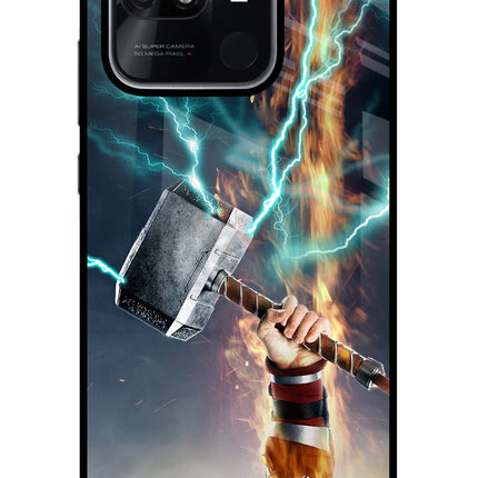 Thor Hammer Mjolnir Redmi 10/10 Power Glass Case