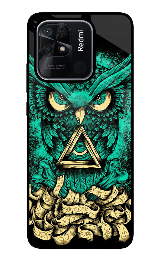 Green Owl Redmi 10/10 Power Glass Case