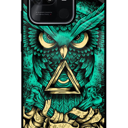 Green Owl Redmi 10/10 Power Glass Case