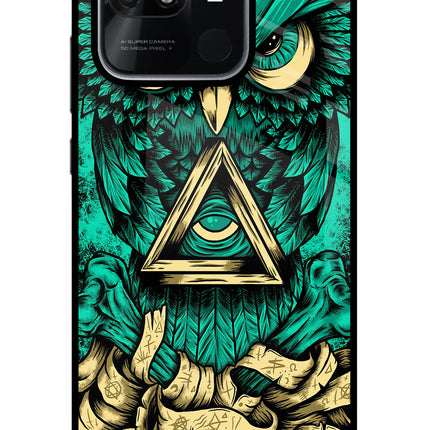 Green Owl Redmi 10/10 Power Glass Case