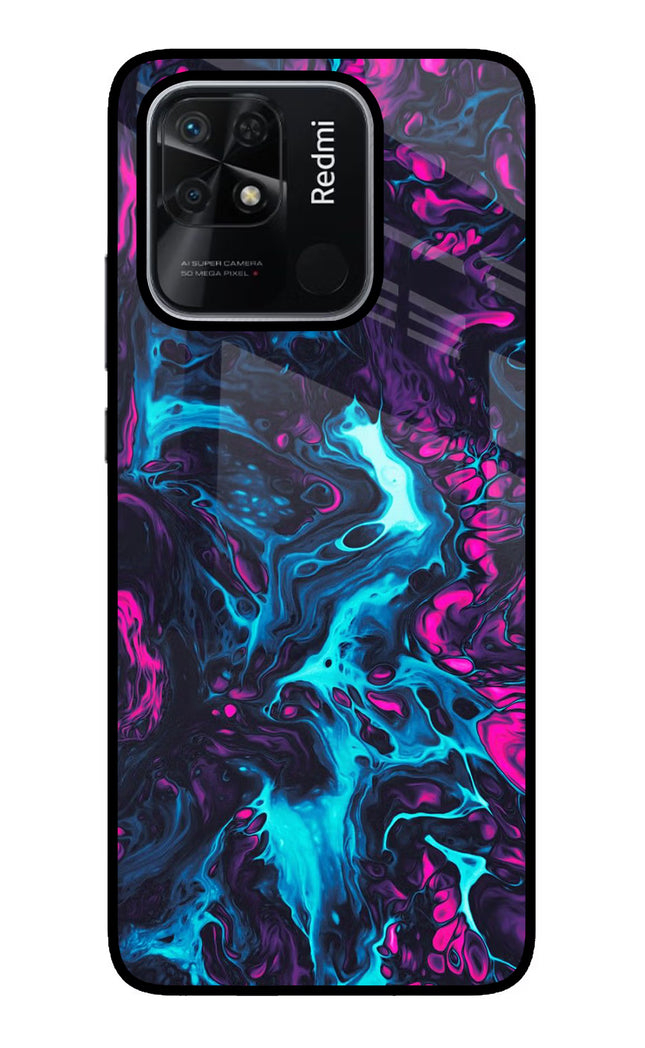 Abstract Redmi 10/10 Power Glass Case Back Cover by Casekaro