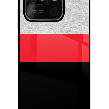 Tri Color Pattern Redmi 10/10 Power Glass Case