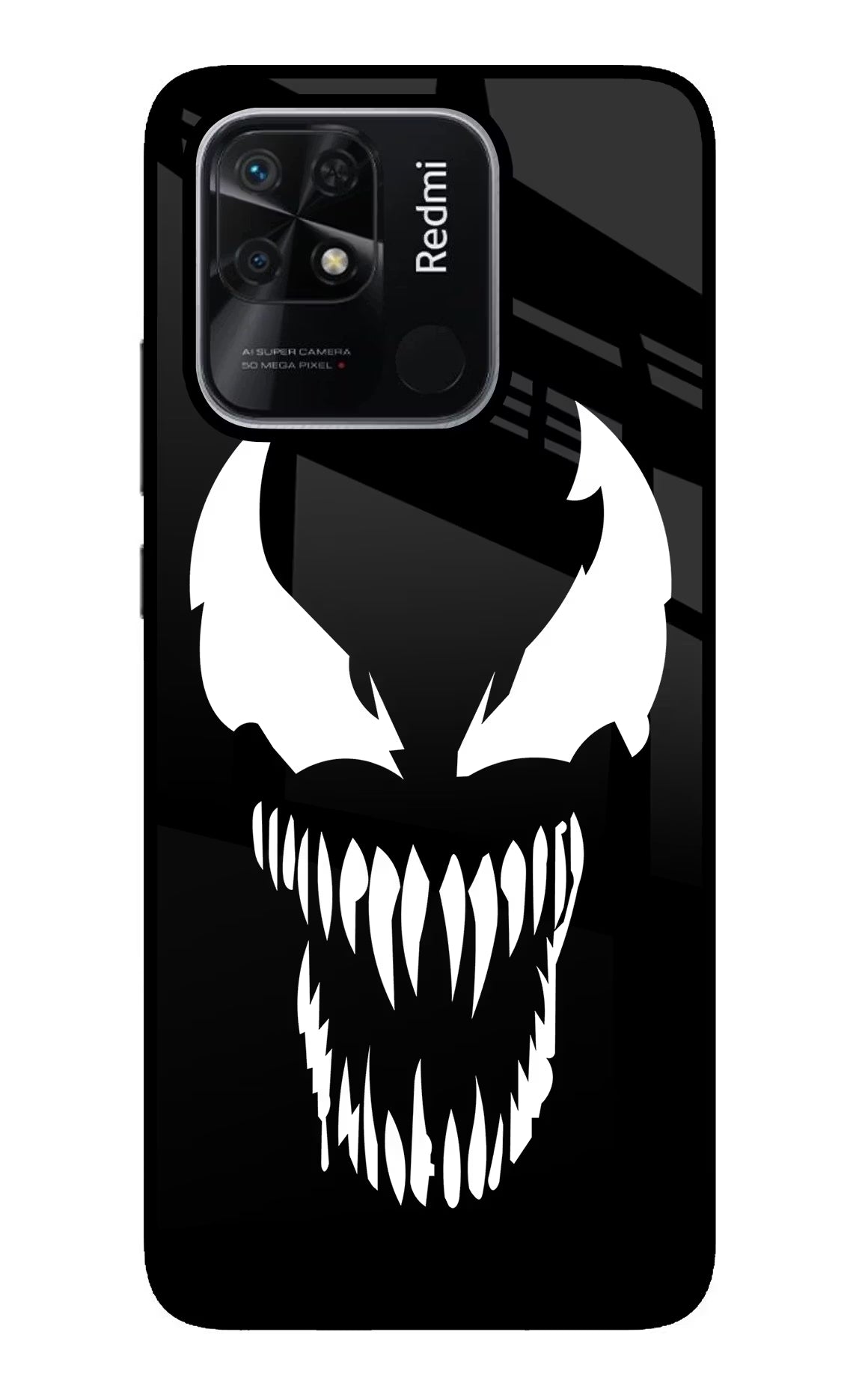 Venom Redmi 10/10 Power Glass Case Back Cover by Casekaro