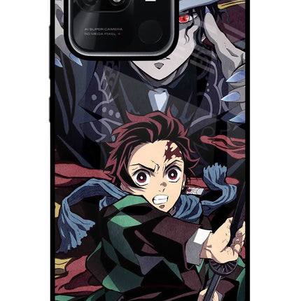 Demon Slayer Redmi 10/10 Power Glass Case