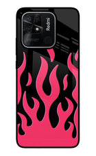 Fire Flames Redmi 10/10 Power Glass Case