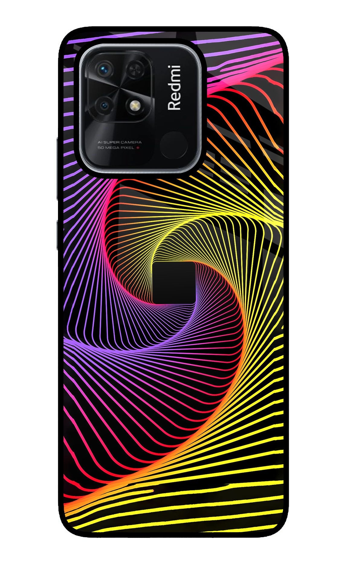 Colorful Strings Redmi 10/10 Power Back Cover