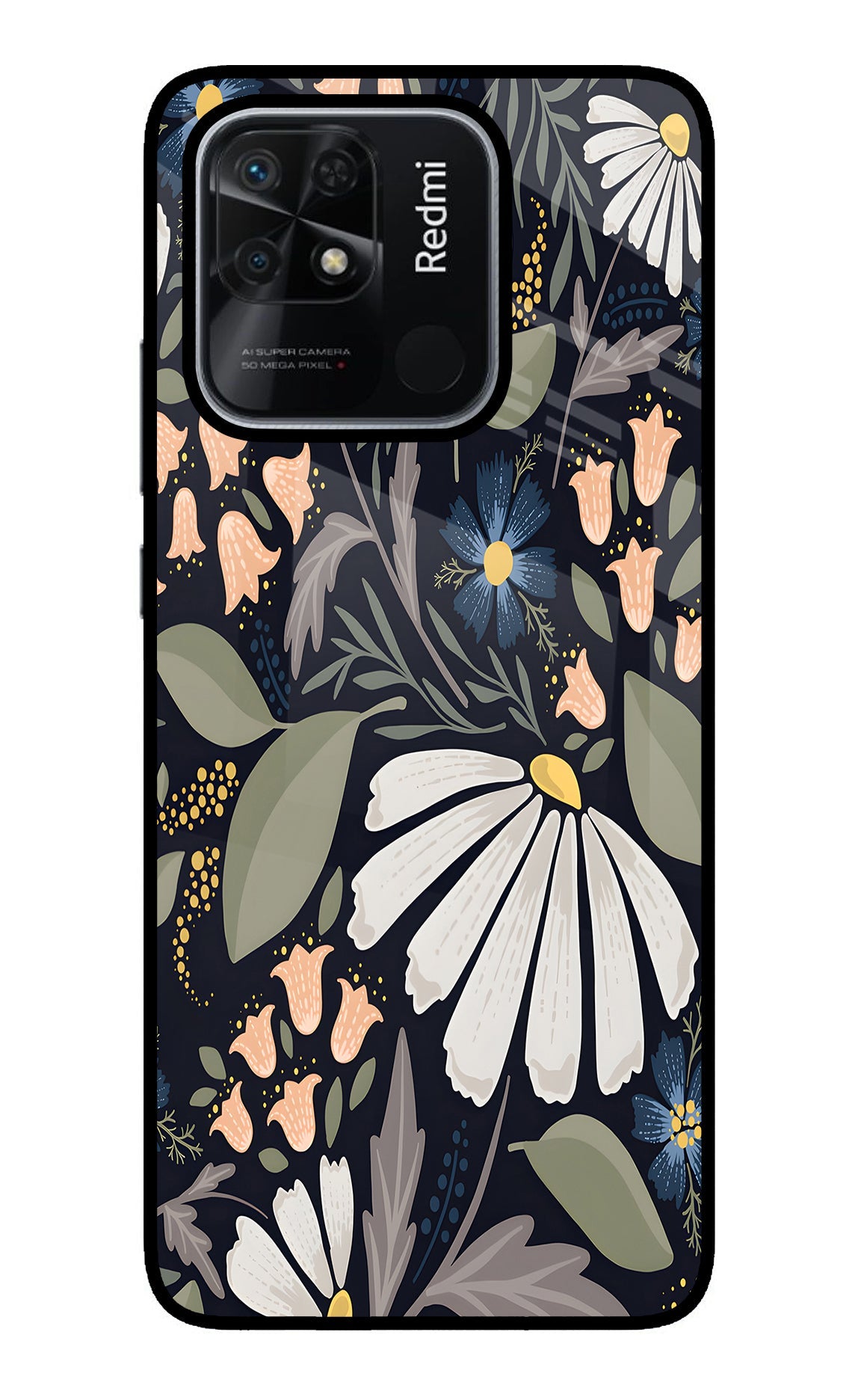 Flowers Art Redmi 10/10 Power Back Cover