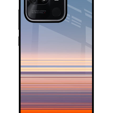 Morning Colors Redmi 10/10 Power Glass Case Back Cover by Casekaro