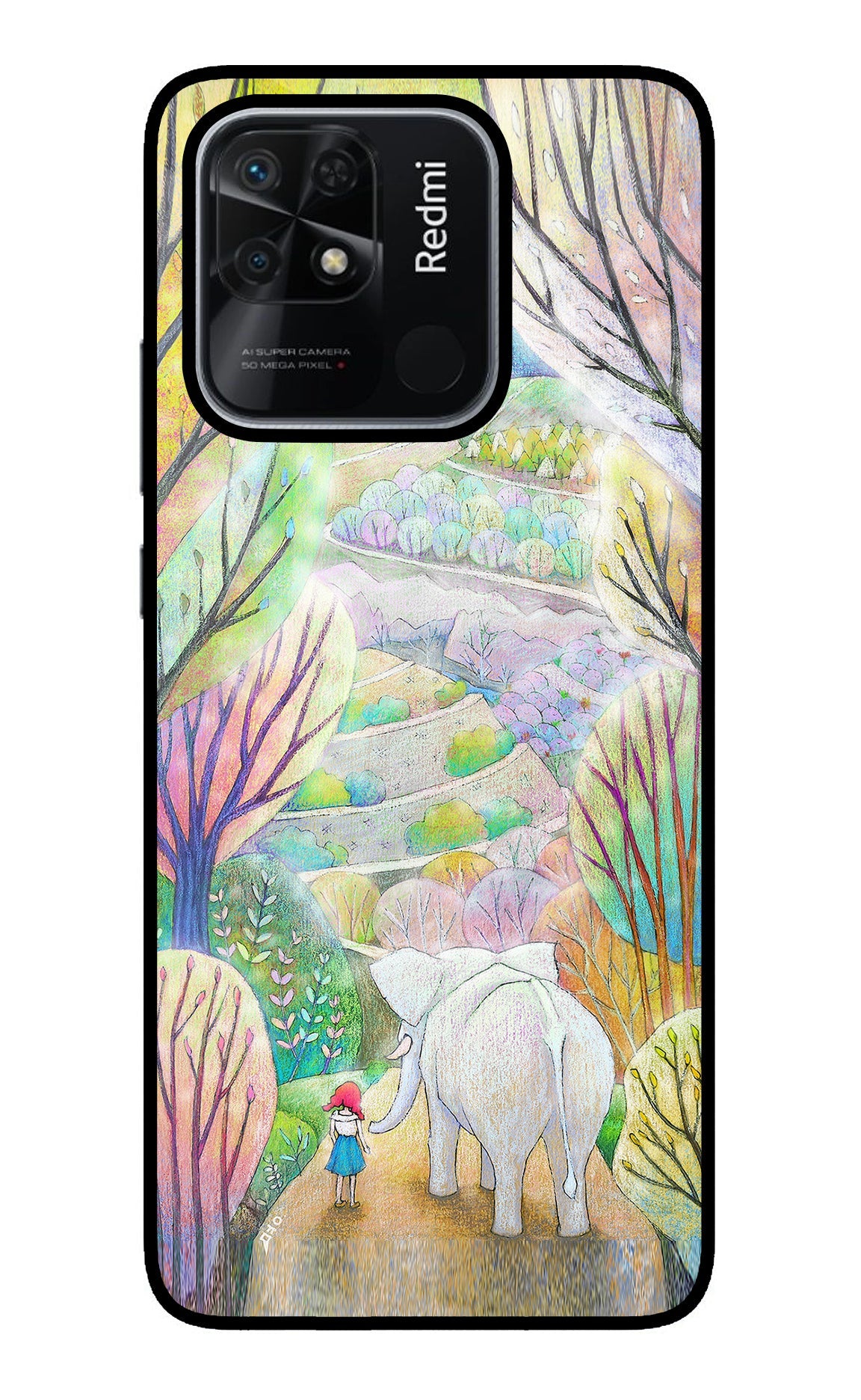 Nature Painting Redmi 10/10 Power Back Cover