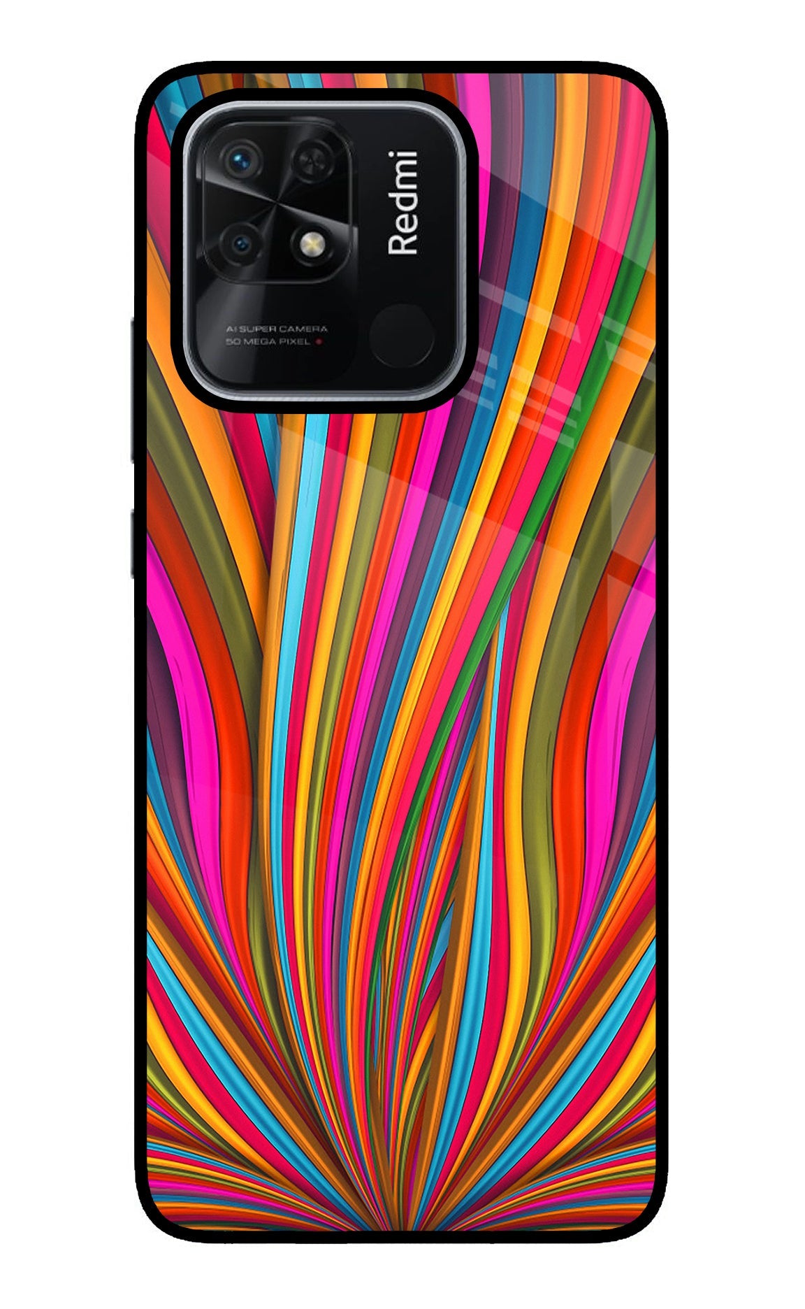 Trippy Wavy Redmi 10/10 Power Back Cover