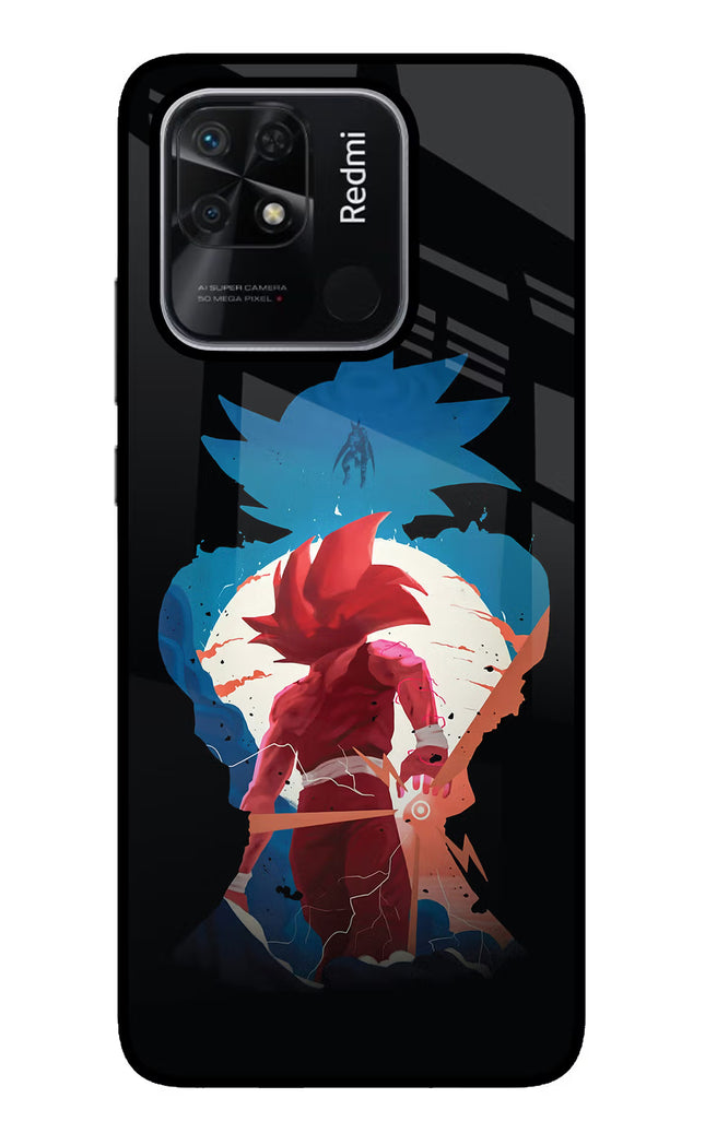 Goku Redmi 10/10 Power Glass Case Back Cover by Casekaro