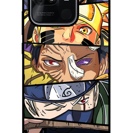 Naruto Character Redmi 10/10 Power Glass Case Back Cover by Casekaro