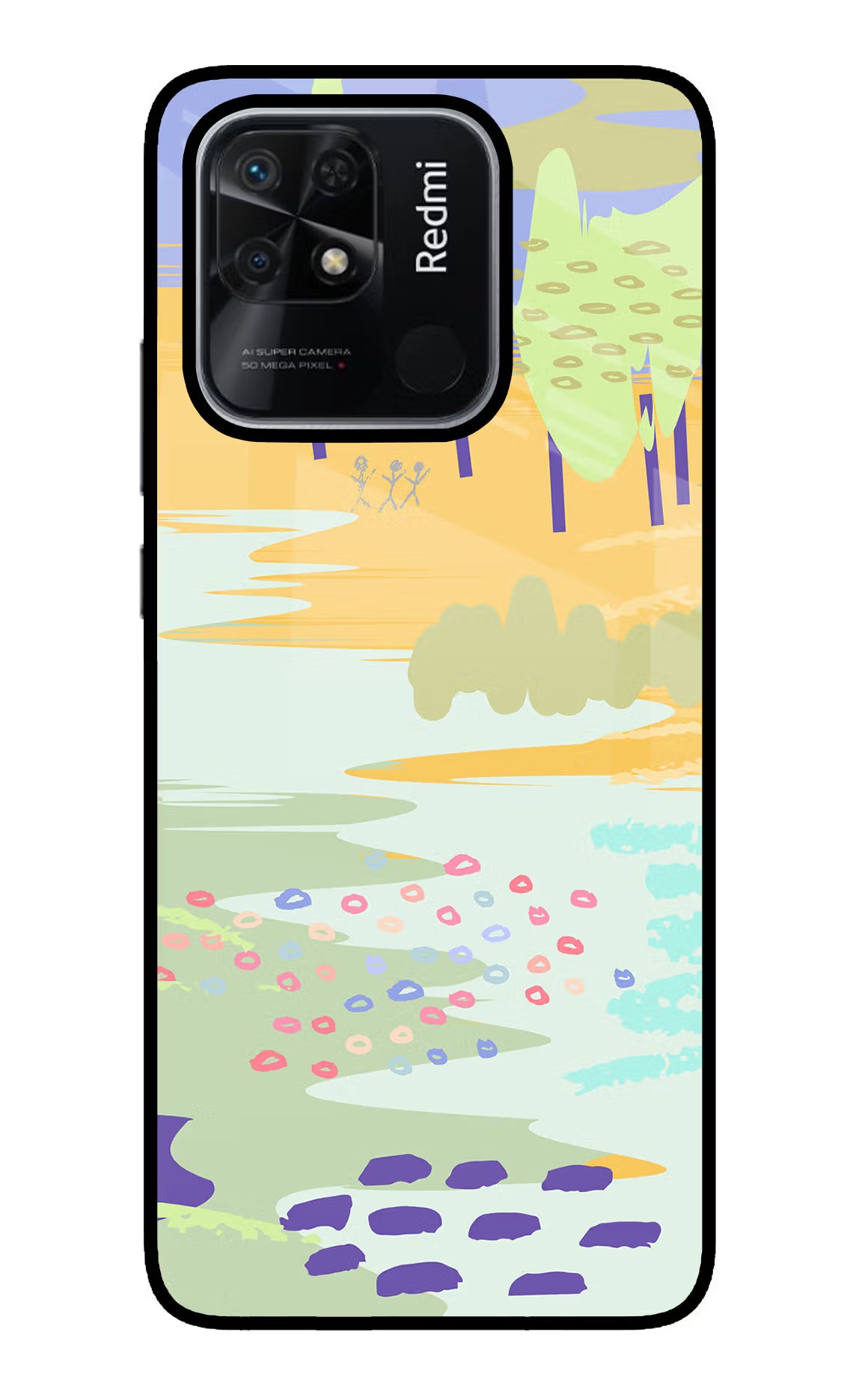 Scenery Redmi 10/10 Power Glass Case Back Cover by Casekaro