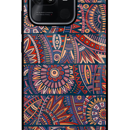 African Culture Design Redmi 10/10 Power Glass Case Back Cover by Casekaro
