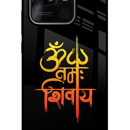 Om Namah Shivay Redmi 10/10 Power Glass Case Back Cover by Casekaro