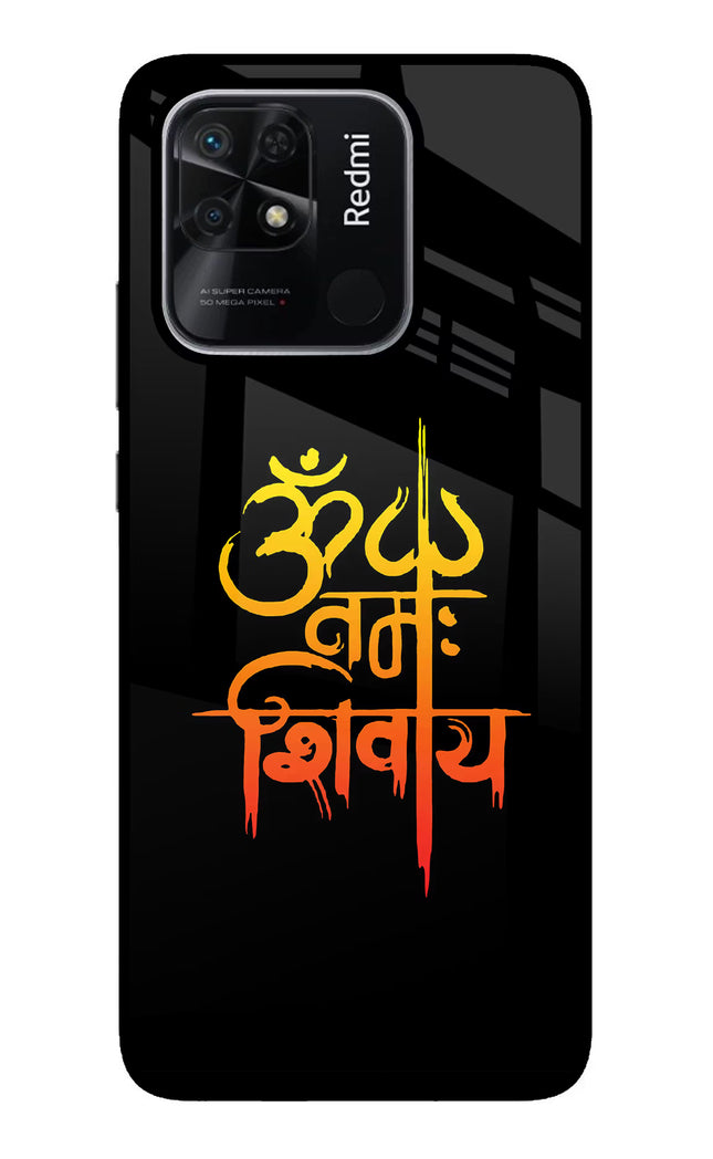 Om Namah Shivay Redmi 10/10 Power Glass Case Back Cover by Casekaro