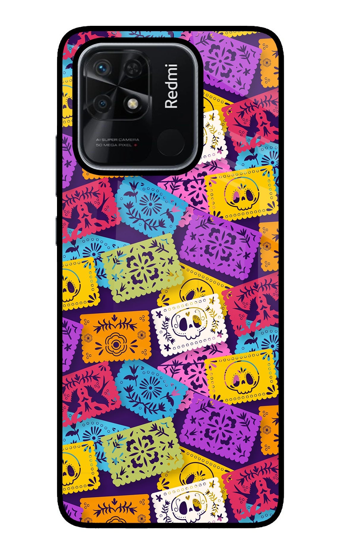 Mexican Pattern Redmi 10/10 Power Glass Case