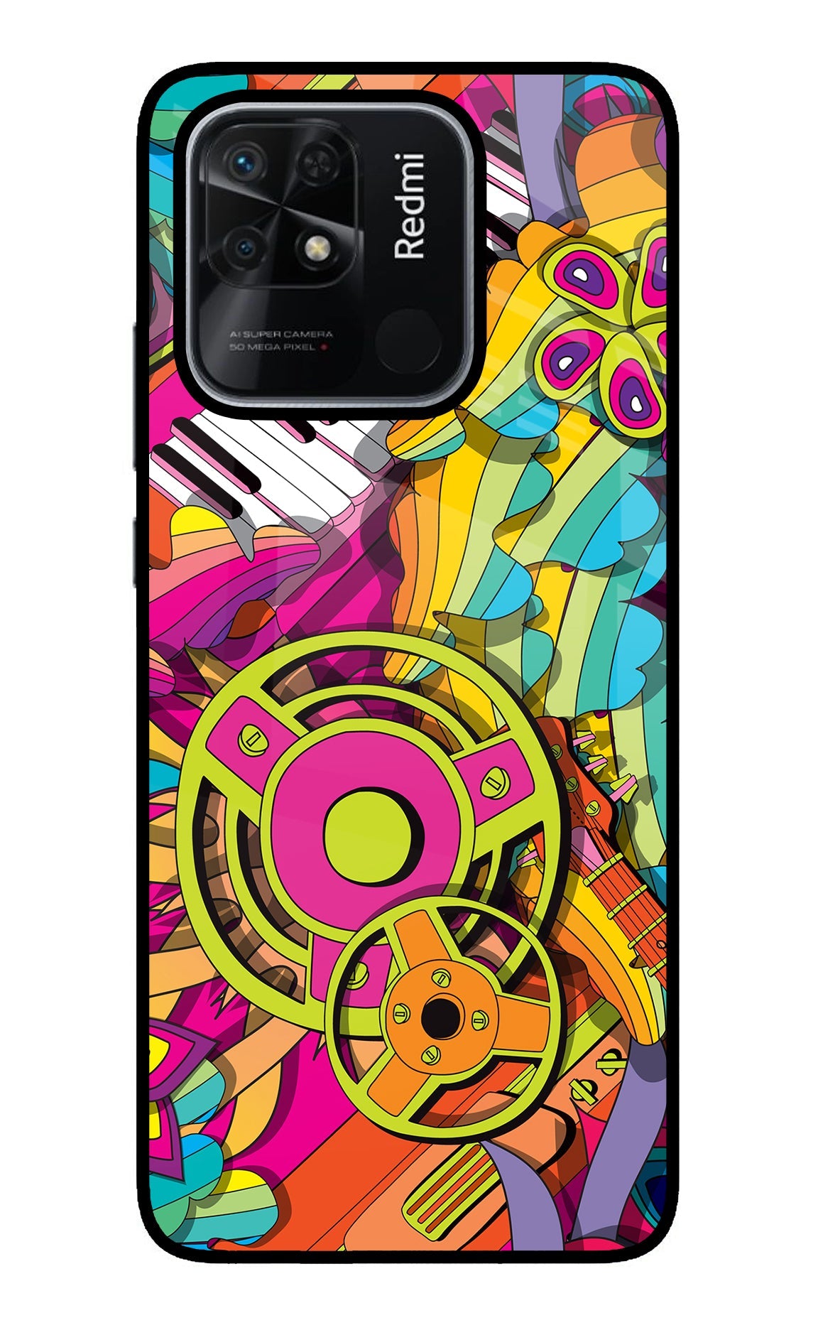 Music Doodle Redmi 10/10 Power Back Cover