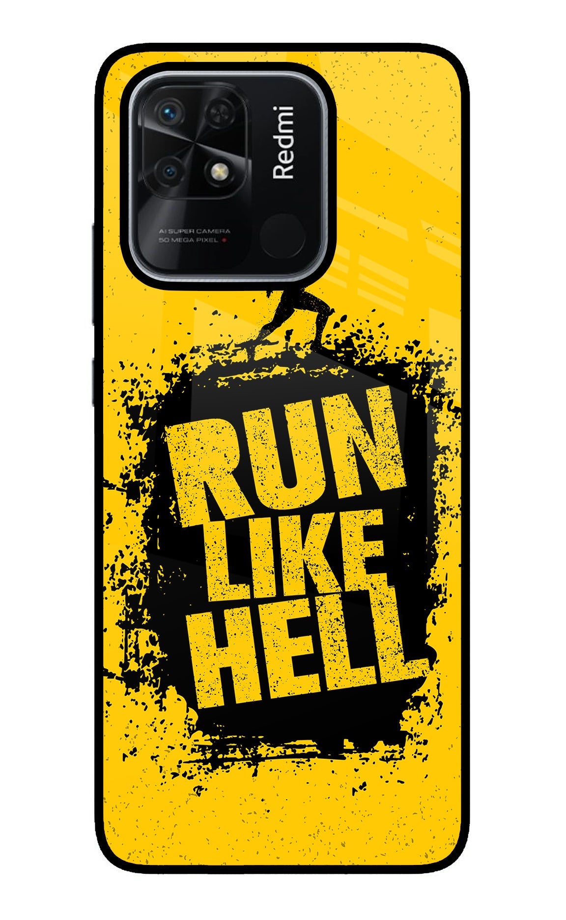 Run Like Hell Redmi 10/10 Power Glass Case