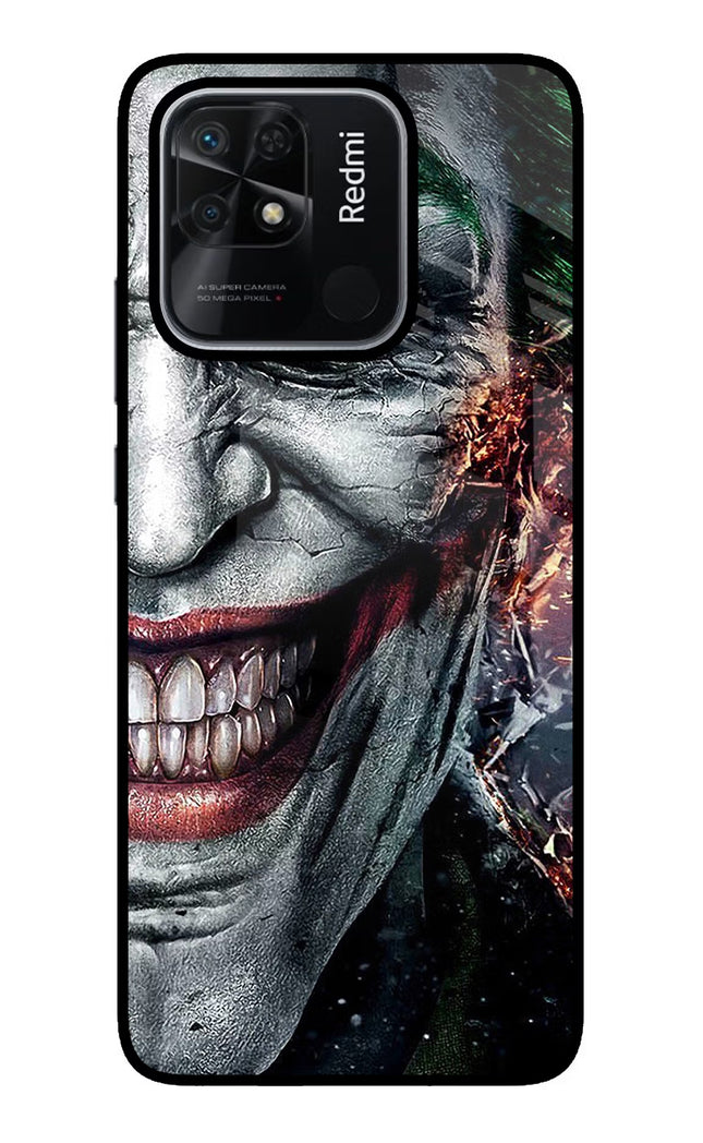 Joker Cam Redmi 10/10 Power Glass Case Back Cover by Casekaro
