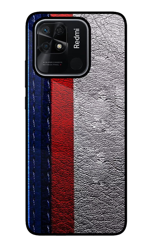 BMW Stripes Redmi 10/10 Power Glass Case Back Cover by Casekaro