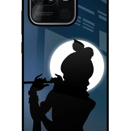 Shri Krishna Silhouette Redmi 10/10 Power Glass Case