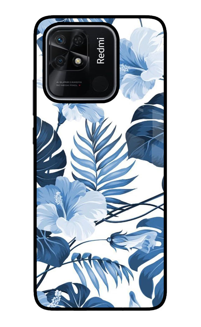 Fabric Art Redmi 10/10 Power Glass Case Back Cover by Casekaro
